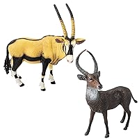 Realistic Oryx Antelope Wildlife Animal Model Figurine Kids Toy Collectible 