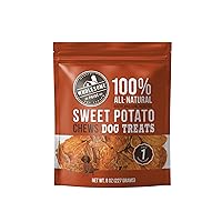 Wholesome Pride Sweet Potato Chews 100% All-Natural Single Ingredient Dog Treats, 8 oz