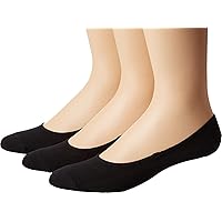 Sperry Top-Sider Men's Solid Canoe 3 Pair Pack Liner Socks, Black, 10-13 (Shoe Size 6-12)