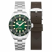 Spinnaker Spence Men’s Watch - Automatic Dive Watch for Men, 40mm Stainless Steel Case, Stainless Steel Strap, Water Resistant 300m, SP-5097-44 - Sea Green