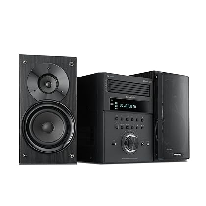 Sharp XL-BH250 Sharp 5-Disc Micro Shelf Executive Speaker System with Bluetooth, USB Port for MP3 Playback, AM/FM, Audio in for Digital Players