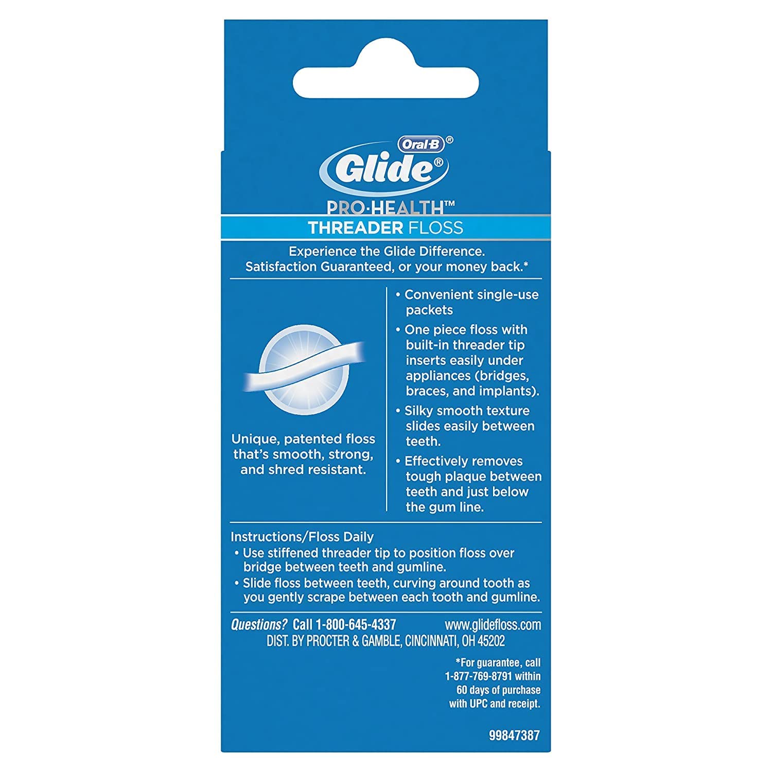 Glide Threader Floss, 30 Count (Pack of 6)