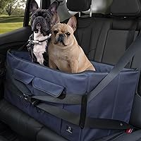A4Pet Pet Dog Car Seat for Medium Dogs Large Dogs, 30 Inch Dog Booster Seat for Car with 2 Safety Leashes and Detachable Inner