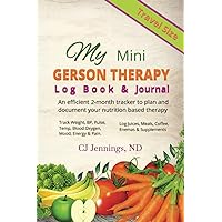 My Mini Gerson Therapy Log Book & Journal: An efficient Travel Size 2-month tracker to plan and document your nutrition based therapy