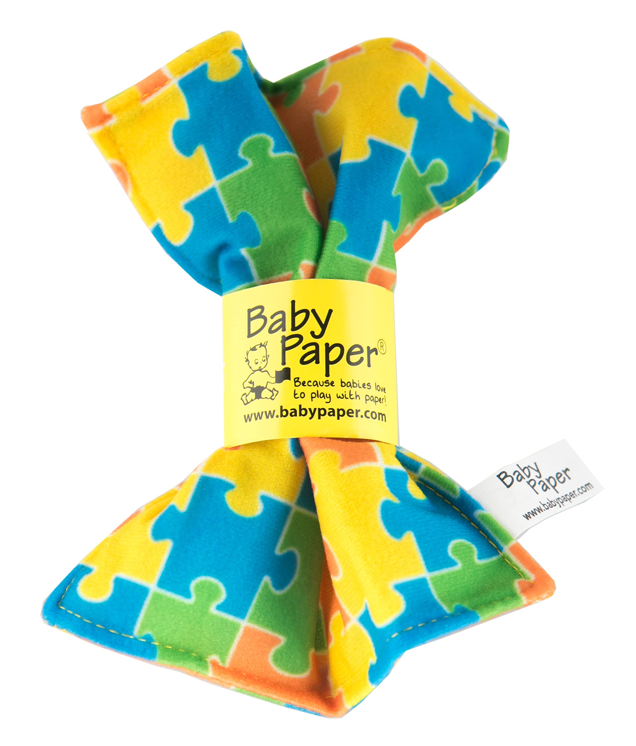 Original Baby Paper - Crinkle Paper and Sensory Toy for Babies and Infants | Puzzle Printed | Non-Toxic, Washable