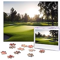 Golf Course Puzzles 500 Pieces Personalized Jigsaw Puzzles Photos Puzzle for Family Picture Puzzle for Adults Wedding Birthday (20.4