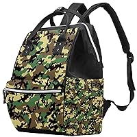 Diaper Bag Camouflage Green Care Bag Nappy Changing Bag