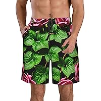 Paint Splatter Men's Beach Shorts â€“ Quick Dry, Soft Light Loose Leisure Summer Clothing, Fashionable Breathability