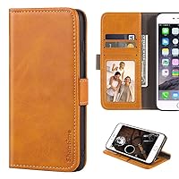 Tecno Camon 16 Case, Wood Grain Leather Case with Card Holder and Window, Magnetic Flip Cover for Tecno Camon 16