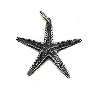 Sea Star Starfish Solid Sterling Silver 925 Pendant Ezi Zino