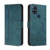 Protective Flip Cases Compatible with OnePlus Nord 10 5G Wallet Case ,Shockproof TPU Protective Case,PU Leather Phone Case Magnetic Flip Folio Leather Case Card Holders Case Cover ( Color : Green )