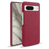 Case for Google Pixel 8 Pro/Pixel 8, Leather Case with Camera Lens Protection, Anti-Fingerprint Phone Cover (8,Red)