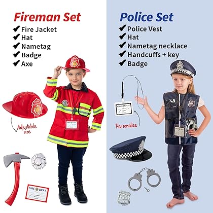 Born Toys Dress Up & Pretend Play Kids Costumes Set Ages 3-7, Washable Kids Dress Up Clothes for Play