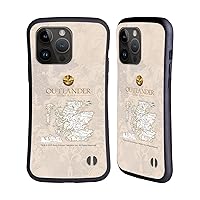 Head Case Designs Officially Licensed Outlander Map Seals and Icons Hybrid Case Compatible with Apple iPhone 15 Pro Max