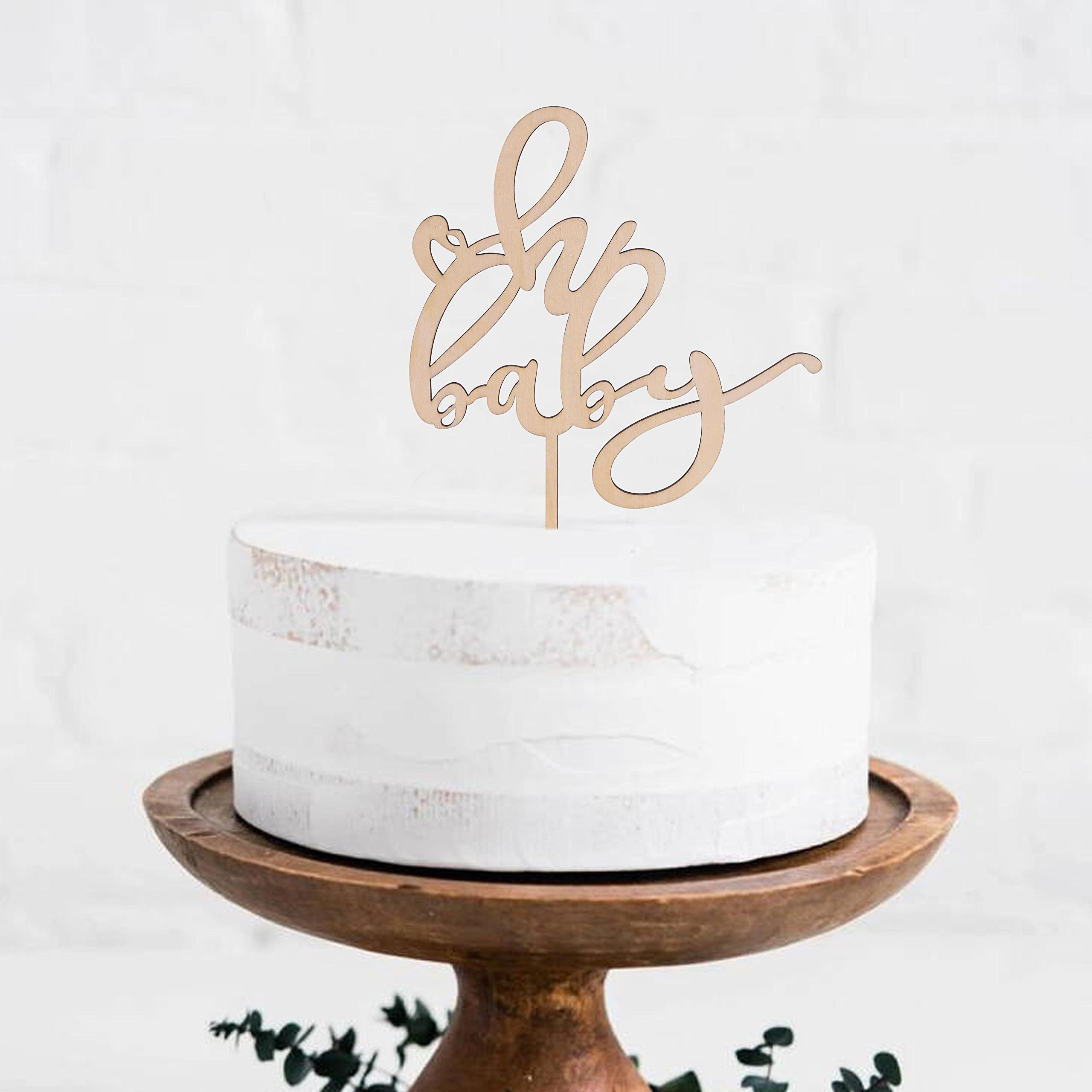 Happy Birthday Simple Cake Topper | Light + Paper