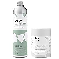 Dirty Labs | Signature Sustainable Set | Signature 80 Loads & Bio-Enzyme Booster | Hyper-Concentrated | High Efficiency & Standard Machine Washing | Nontoxic, Biodegradable