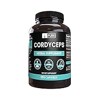 Pure Original Ingredients Cordyceps, No Magnesium or Rice Fillers, 365 Capsules