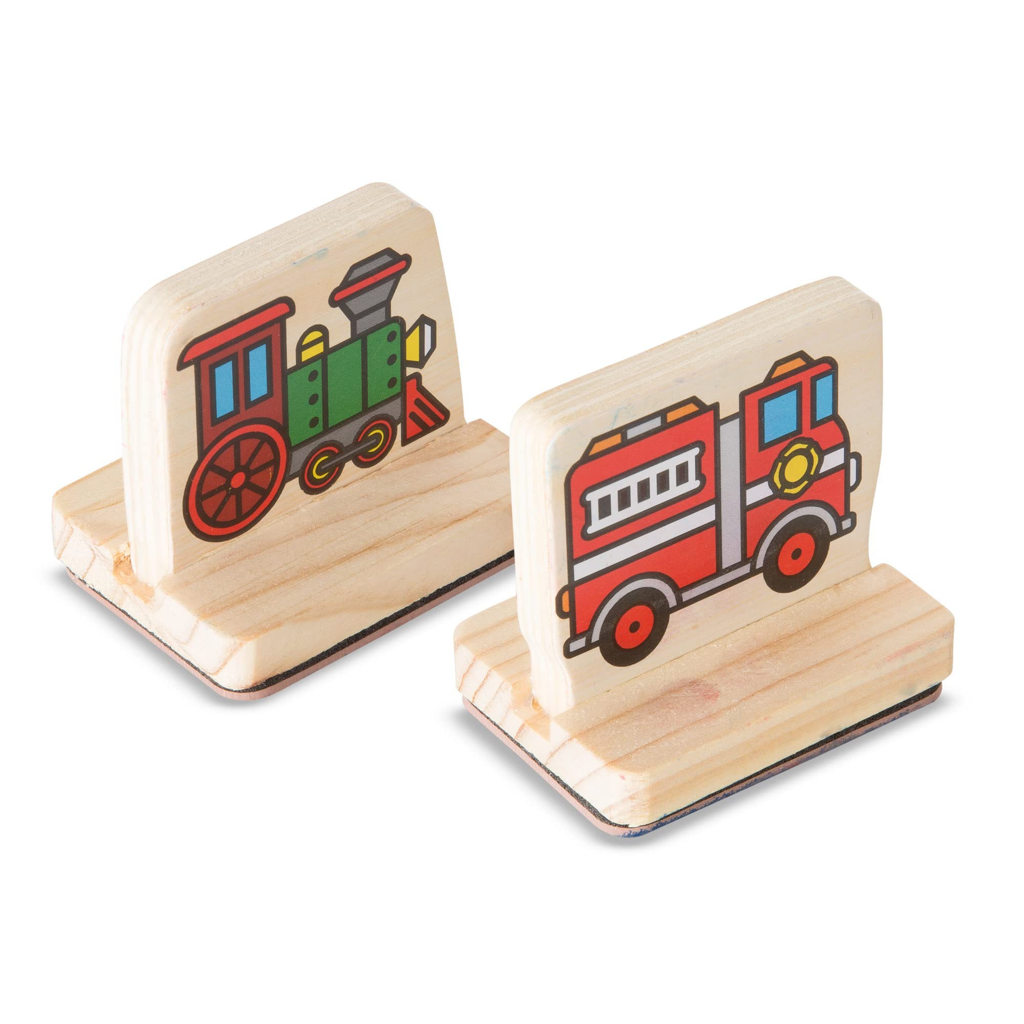 Melissa & Doug My First Wooden Stamp Set - Vehicles - Kids Art Projects, Stamps With Washable Ink, Vehicle Toys For Kids Ages 4+