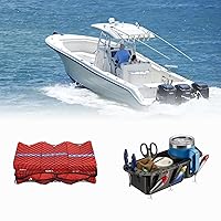 KEMIMOTO T-Top Life Jackets Storage Bag and Boat Cup Holder for Marine B100 B200 B300 Boat Seat