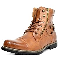 Men's Boots Chukka Ankle Boots for Men Casual Boots Motorcycle Combat Ankle Dress Boots Mens Classic Biker Boots Motorcycle Boots Military Motorcycle Combat Boots Outdoor Non-Slip Walking Shoes