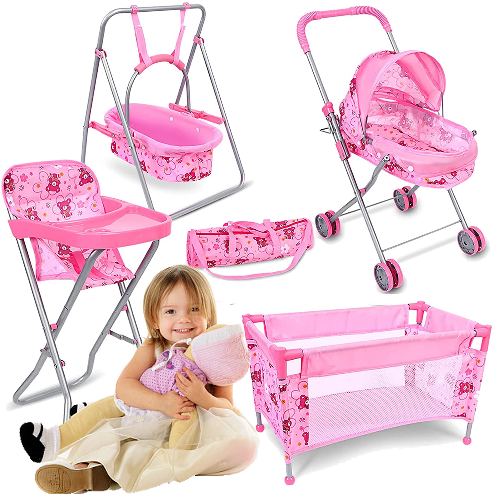 Stroller For Dolls Baby Doll Stroller Set Fits 16