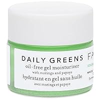 Farmacy Daily Greens Oil Free Gel Face Moisturizer - Daily Facial Moisturizing Cream with Hyaluronic Acid - New Fragrance-Free Formula, Trial Size 8ml