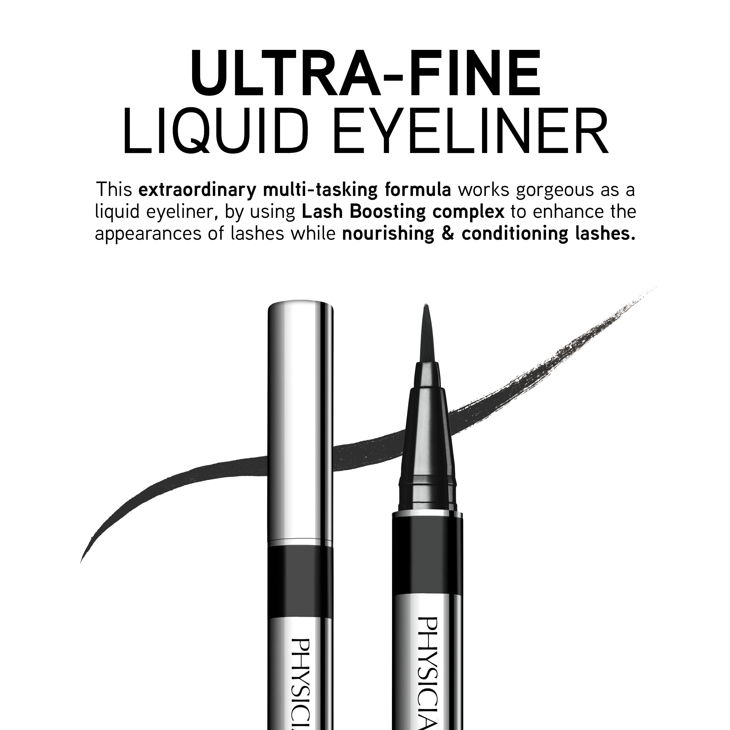 Physicians Formula Eye Booster 2-in-1 Lash Boosting Eyeliner + Serum, Ultra Black | Dermatologist Tested, Clinicially Tested
