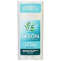 Jason Aluminum Free Deodorant Stick, Purifying Tea Tree, 2.5 Oz (Pack of 3)