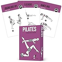 62 Pilates Exercise Cards, for Men/Women: Home, Gym or Studio: 50 Exercises, 12 Stretches 6 Training Exercises for Beginner to Advanced Waterproof