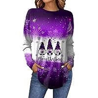 Long Sleeve Blouses for Women Sexy Tie Dye Oversized Sweatshirts Crew Neck Casual Cute Tops Comfy Tunic Tops