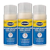 Severe Cracked Heel Repair Restoring Balm 2.5oz, 3 Pack, with 25% Urea for Dry, Cracked Feet, Heals and Moisturizes for Healthy Feet