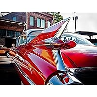 buyartforless Canvas 'Red Hot Rod' Vintage Car Gallery Wrapped Art by Sonja Quintero (18x24)