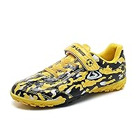 Nihaoya Outdoor Soccer Cleats for Boys Comfortable Athletic Youth Football Shoes Kids Casual Sneakers