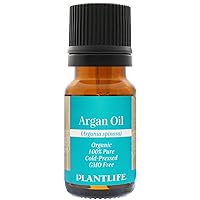 Plantlife Argan Carrier Oil - Cold Pressed, Non-GMO, and Gluten Free Carrier Oils - for Skin, Hair, and Personal Care - 10ml