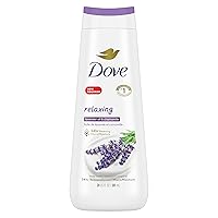 Dove Body Wash for Renewed, Healthy-Looking Skin Relaxing Lavender Oil & Chamomile Gentle Skin Cleanser with 24hr Renewing MicroMoisture 20 oz