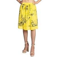 Caspar RO033 Women's Summer Skirt with Floral Print
