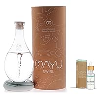 MAYU Swirl Structured Water Pitcher + Electrolyte Hydration Drops Supplement | Sports Bundle