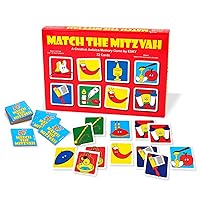 Match The Mitzvah Memory Game for Kids by Esky - Exciting Jewish Educational Card Game to Teach Children About Shabbat, Rosh Hashanah Yom Tov Mitzvot Judaic Memory Enhancement Board Games