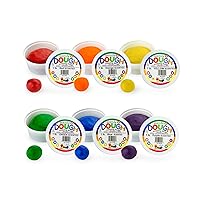 Hygloss Products Play Dough, Safe & Non-Toxic Modelling Dough for Arts & Crafts, Learn & Play, Scented, 1lb. of 6 Colors, 6 lb. Total