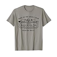 Glacier National Park Grizzly Bear Crown of the Continent T-Shirt