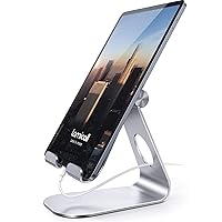 Lamicall Tablet Stand, Adjustable Tablet Holder - Desktop Stand Dock Holder Compatible with 4-13