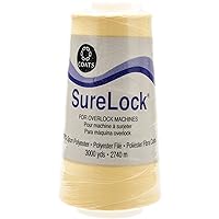 Coats Surelock Overlock Thread 3,000yd-Yellow