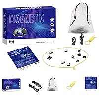 Magnetic Chess Game Set for Kids and Adults Funny Table Top Multiplayer Game with Stones Family Strategy Board Games Portable Magnetic Battle Chess Set with Storage Bag Party Travel Magnet Games