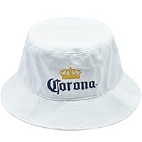 Concept One Women's Corona Extra Bucket Embroidered Logo, Packable Travel Sun Hat, Wide Brim Cap