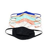Reusable Fabric Face Masks (Pack of 10, Assorted Colors)