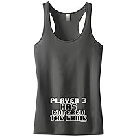Threadrock Women's Player 3 Has Entered The Game Pregnancy Reveal Tank Top