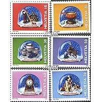 Switzerland 1709-1714 (Complete.Issue.) fine Used/Cancelled 2000 Snowglobes (Stamps for Collectors)