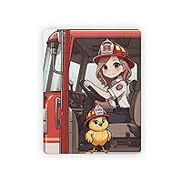 Firefighter Girl and Fire Chick 30-Piece Puzzle, Chipboard Rounded Corners (Vertical)