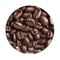 Gaming Mousepad Waterproof Non-Slip Round Mousepads for Desk Home Office Computer, Work from Home Essentials Small Mouse-Pad Diameter 8 inches - Funny Roasted Coffee Beans