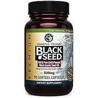 Amazing Herbs Cold-Pressed Black Seed Oil 500mg - 90 Softgels2